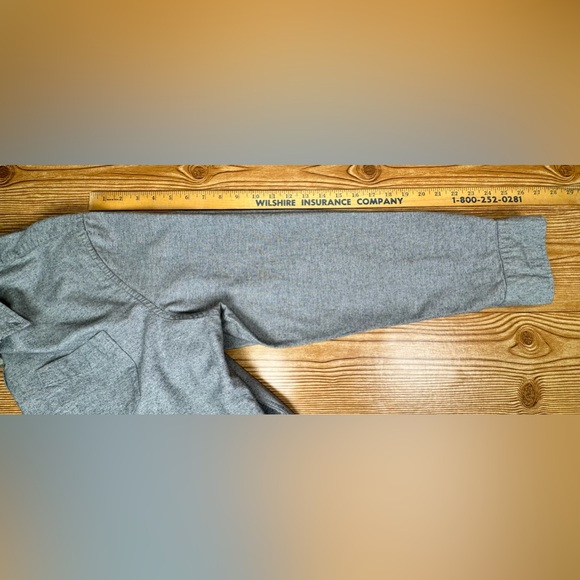 🔴Men’s American Eagle Button Up Shirt XL Gray Seriously Soft Long Sleeve Casual - Picture 8 of 10